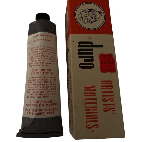 Duro Acrylic Artist Paint, Titanium White Tube 5 Fl Oz NEW IN Original Box - Picture 2 of 4